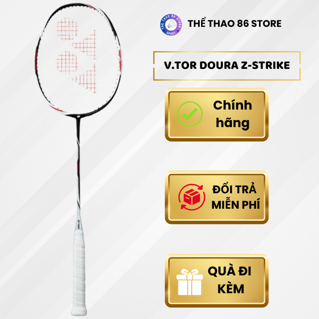 VỢT CẦU LÔNG Y.NEX DOURA Z-STRIKE CHÍNH HÃNG TẶNG TÚI ĐỰNG VỢT VÀ CUỐN CÁN XỊN XÒ