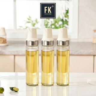 Bình đựng dầu ăn thủy tinh thông minh nắp tự đóng mở FEEKA dung tích 470ml, chai đựng dầu ăn thủy tinh 220ml