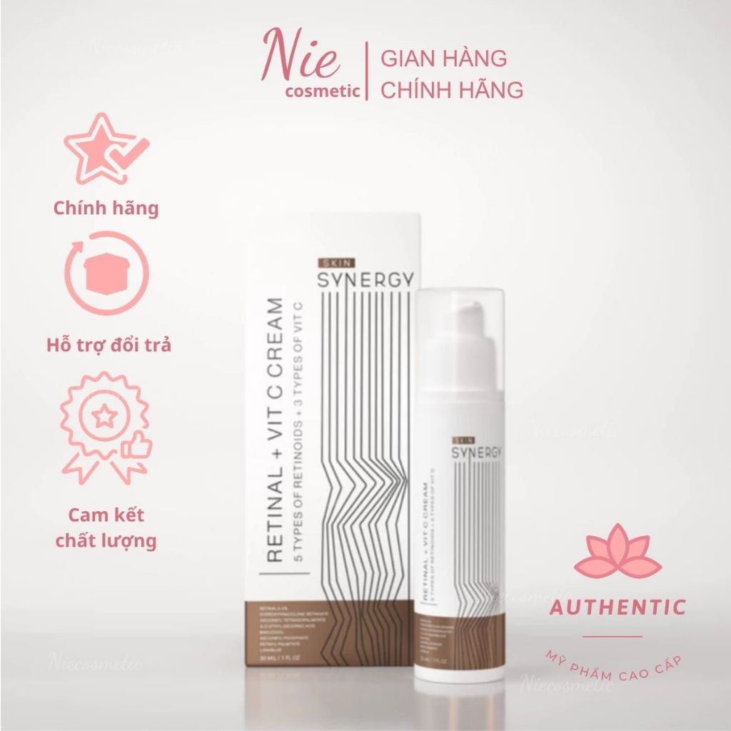 [Công ty-date 12/2027 ] Kem dưỡng sáng da Skin Synergy RETINAL + VIT C CREAM