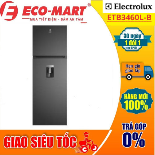 ETB3460L Tủ lạnh Electrolux ETB3460L-B inverter 341 lít
