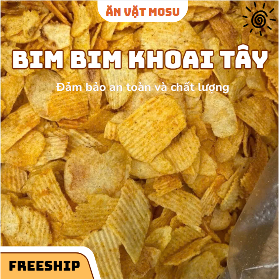Bim Bim Khoai Tây Cánh To Ngon Giòn Đậm Đà - Ăn Vặt Tuổi Thơ - Bim Bim Khoai Tây Swing