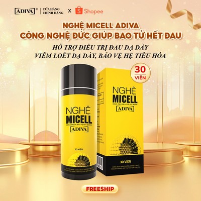 Nghệ Micell ADIVA Nano Curcumin Hỗ Trợ Bảo Vệ Dạ Dày Và Hệ Tiêu Hóa