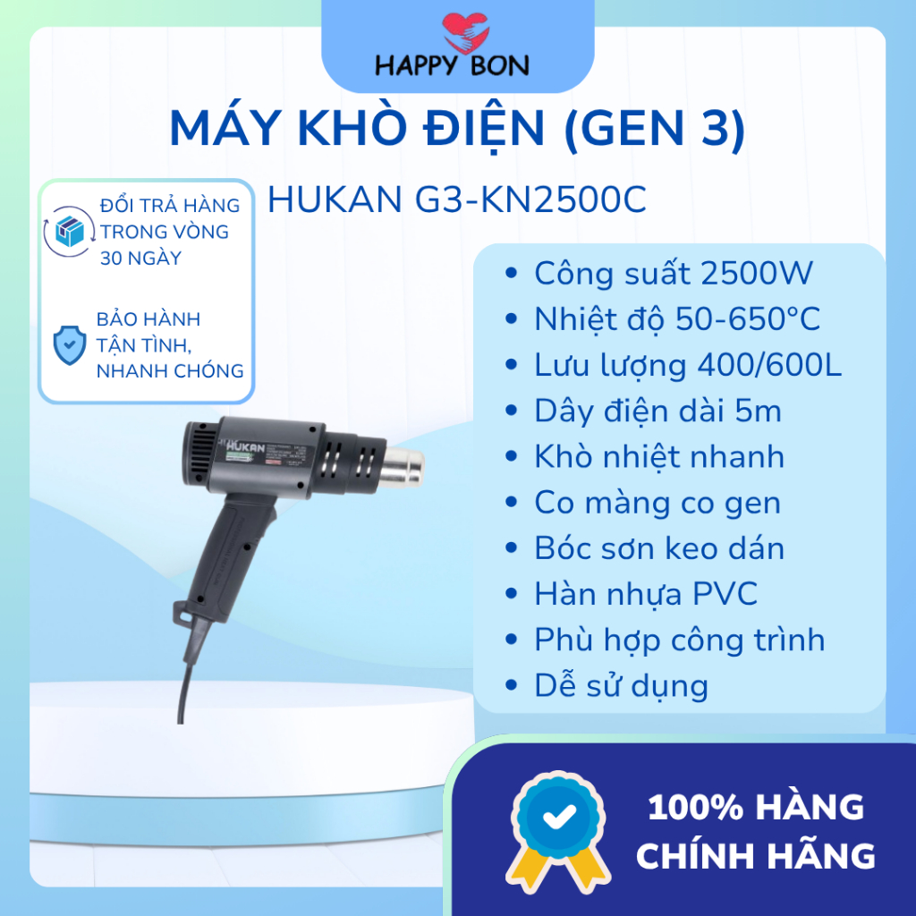 Máy khò điện (GEN 3) Hukan G3-KN2500C HUK