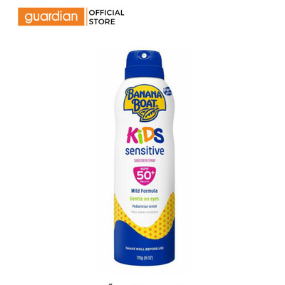 Xịt Chống Nắng Trẻ Em Banana Boat Sensitive SPF50+ 170g