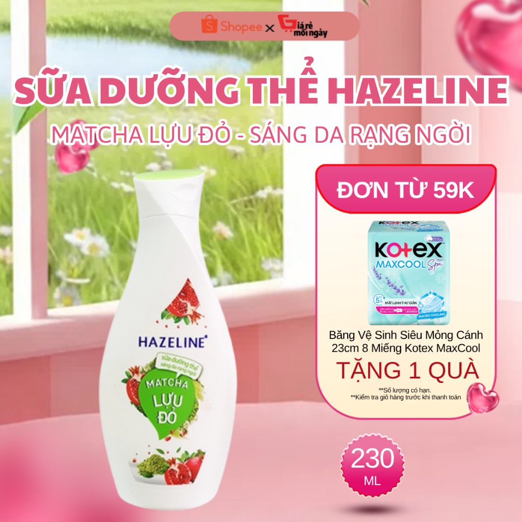 Sữa Dưỡng Thể Hazeline Matcha & Lựu Đỏ 230ml