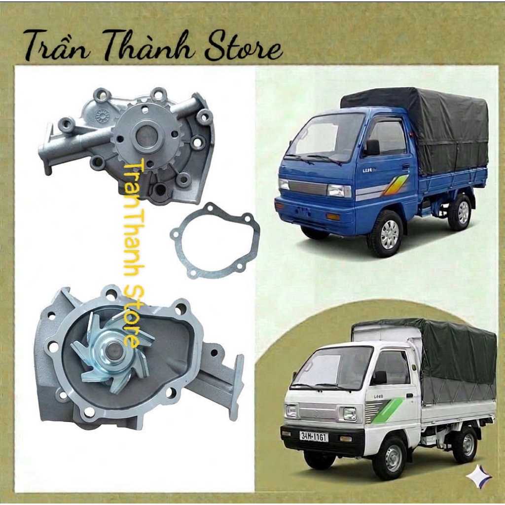 Bơm nước làm mát động cơ Daewoo 500kg, spark, matiz 3, daewoo matiz 1, matiz 2 2001-2015 - Hàng tốt,