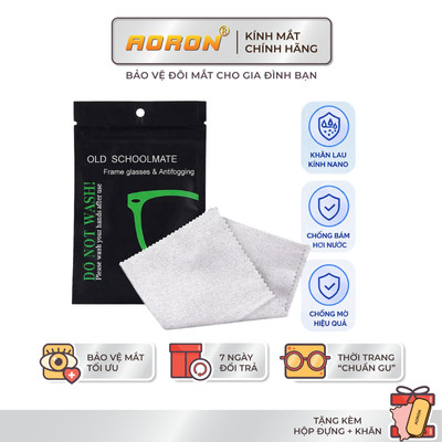Khăn Lau Kính Nano Chuyên Dụng Chống Bám Hơi Nước, Chống Mờ Sương Khi Đeo Khẩu Trang AORON