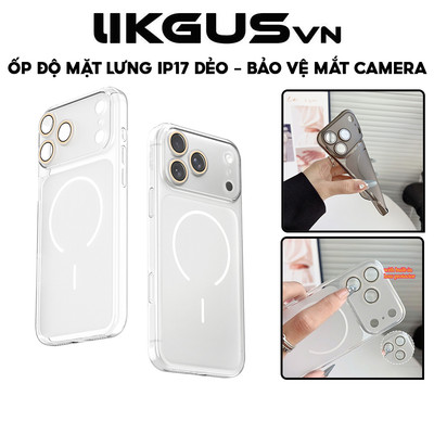 Ốp SIlicon Dẻo Độ 17 Mặt Lưng Nhám Chống Vân - Bảo Vệ Camera Chính Hãng BIG Sạc Ko Dây Cho IP 12->17