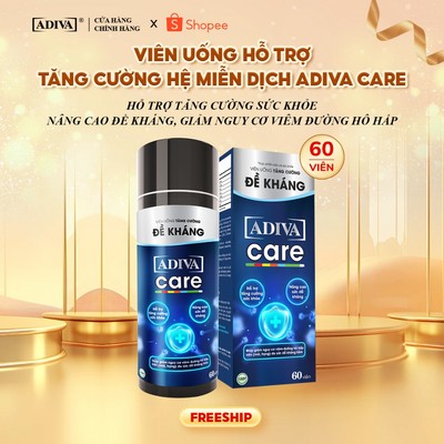 Viên Uống Tăng Cường  Đề Kháng ADIVA Care Hỗ Trợ Tăng Cường Hệ Miễn Dịch Tốt Cho Sức Khỏe