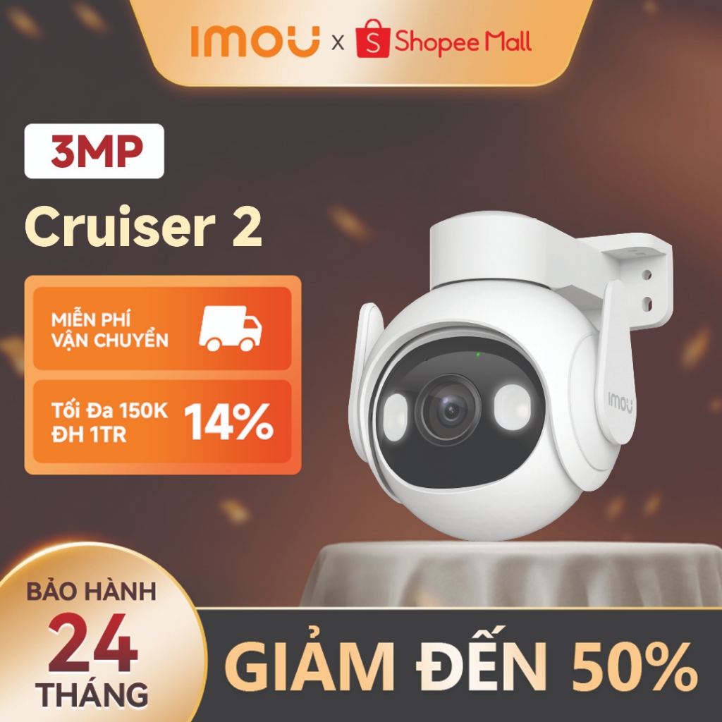 Camera Wifi ngoài trời Imou Cruiser 2 I 3MP/5MP I Chống nước IP66 I Loa cảnh báo I Màu về đêm | BigBuy360 - bigbuy360.vn