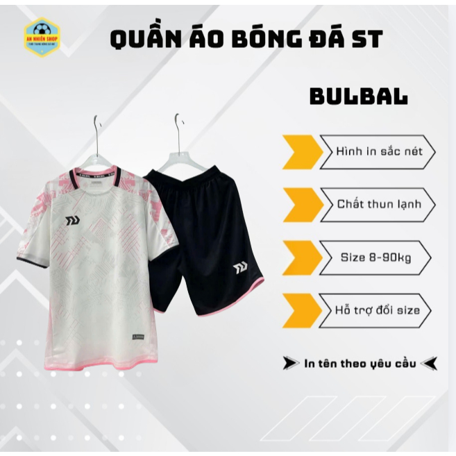 Quần Áo Đá Bóng BULBAL, Áo Bóng Đá Trẻ Em Chất Thun Mát Mặc Đi Chơi Quần Áo Bóng Đá Trẻ Em - ST