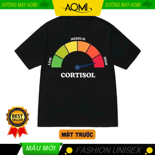 Áo Thun Cortisol Level - NGHẸO THỦ MÙA 16 - Người Việt Khoai Tây - Củ Lạc Lối - Quả Vải Lon