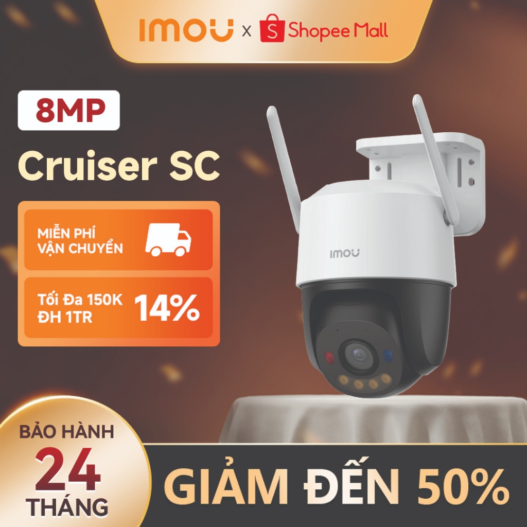 Imou Camera Wifi ngoài trời Cruiser SC 8MP I IPC-K7FP-8V0N I  Kết Nối PoE I AIgo Play I 4K I