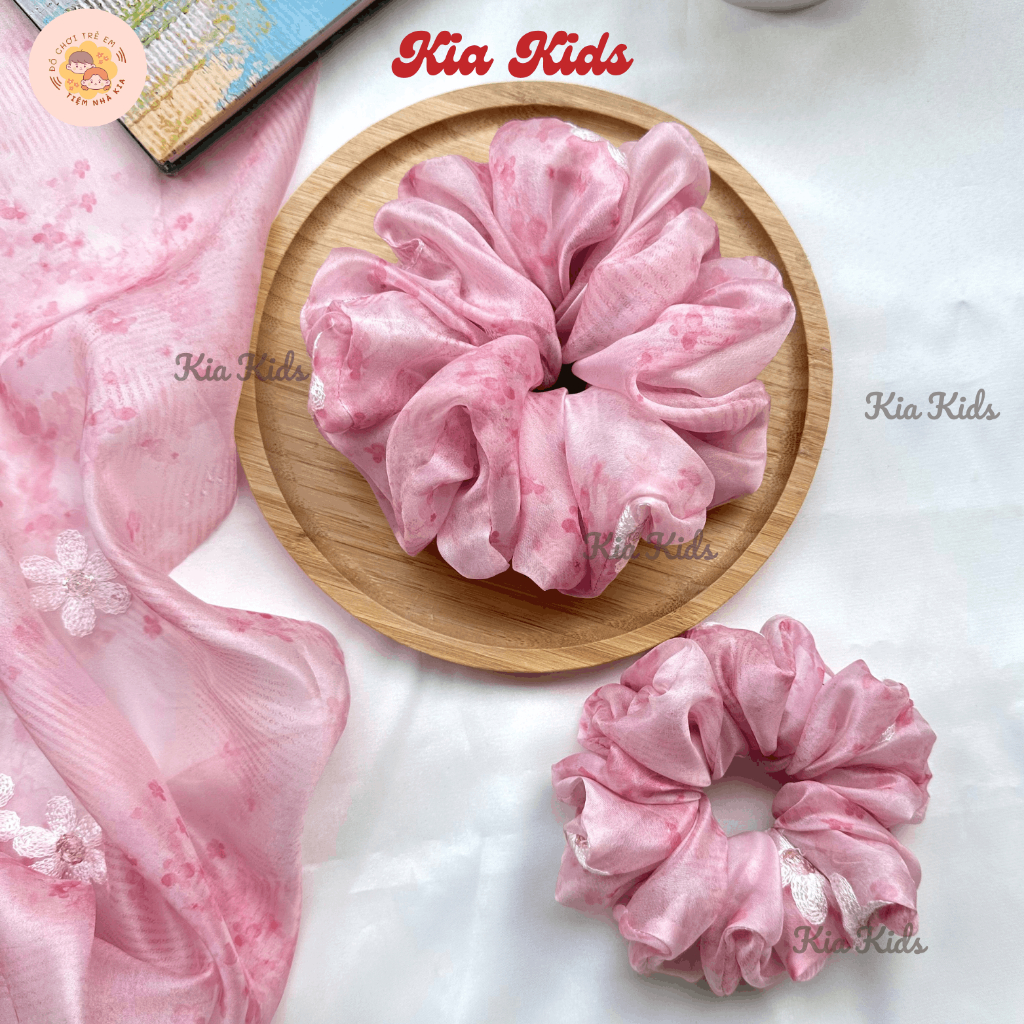 [BST Mùa Hè] Scrunchies Voan Hoa Thêu Cao Cấp Phong Cách Vintage Hot Trend Hàng Loại 1 -  Kia Studio