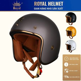 Mũ bảo hiểm 3/4 royal m20c chính hãng - size m l xl xxl - nam nữ đi xe máy - bảo hành 12 tháng