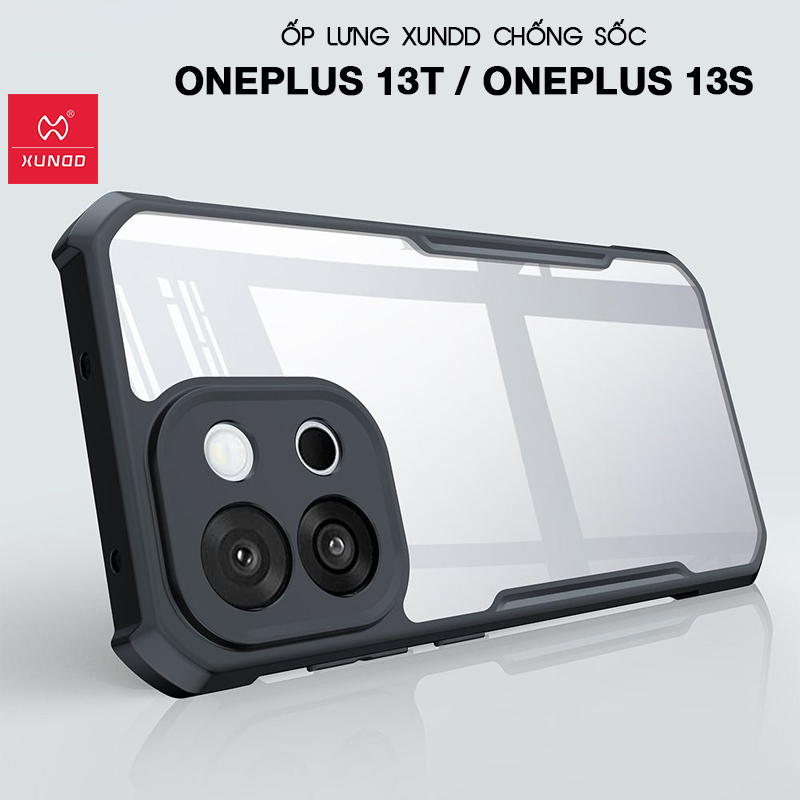 [Hỏa Tốc HCM] Ốp lưng XUNDD OnePlus 13T/ OnePlus 13S - Chống shock, Mặt lưng trong, Viền TPU