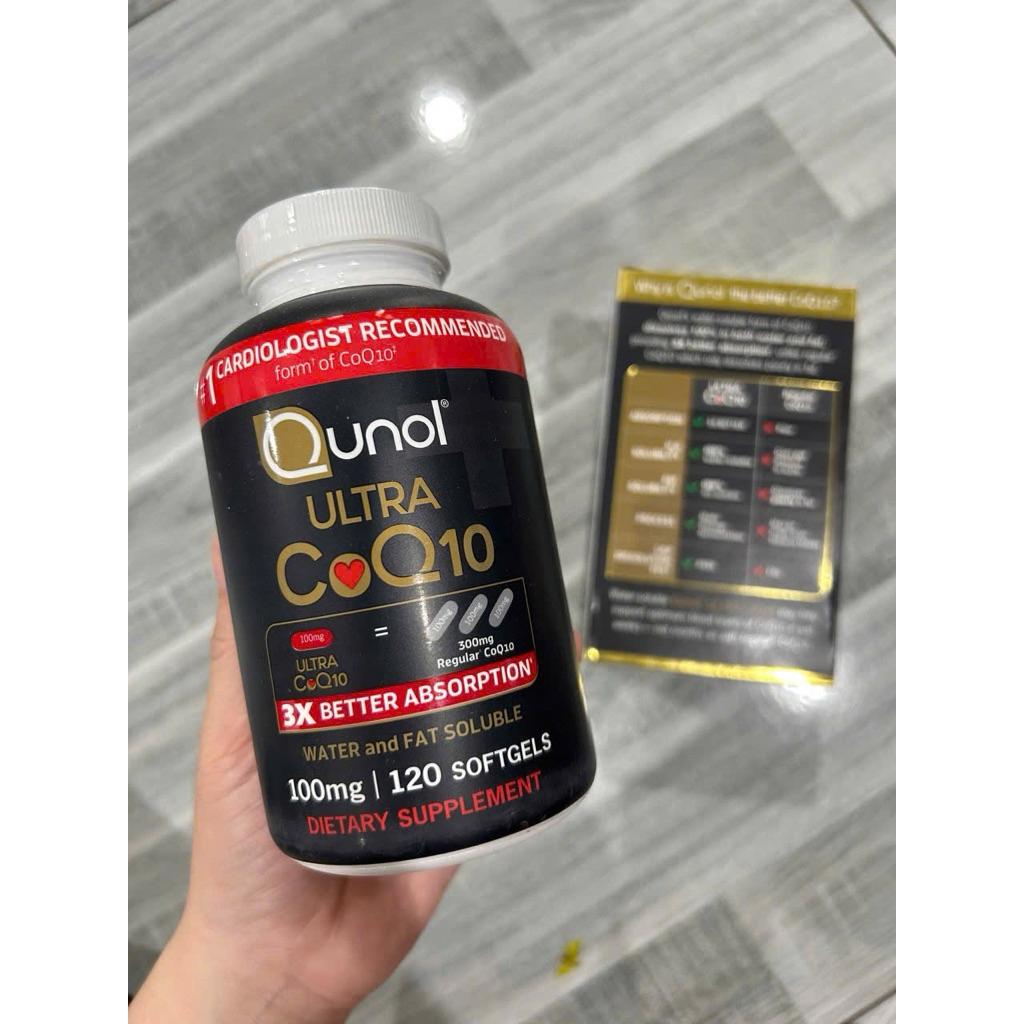 Hỗ Trợ tim mạch CoQ10 Qunol Ultra CoQ10 100mg 120 viên