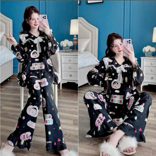 Đồ bộ Lụa bigsize hoạ tiết xinh