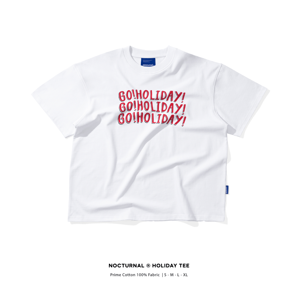 Áo Thun In Form Relaxed Fit NOCTURNAL Holiday Tee Prime Cotton 100% Nam Nữ Unisex Localbrand | BigBuy360 - bigbuy360.vn