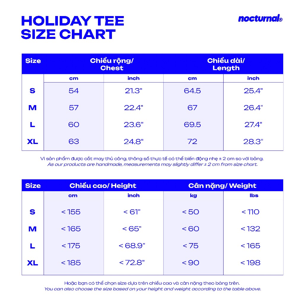 Áo Thun In Form Relaxed Fit NOCTURNAL Holiday Tee Prime Cotton 100% Nam Nữ Unisex Localbrand | BigBuy360 - bigbuy360.vn