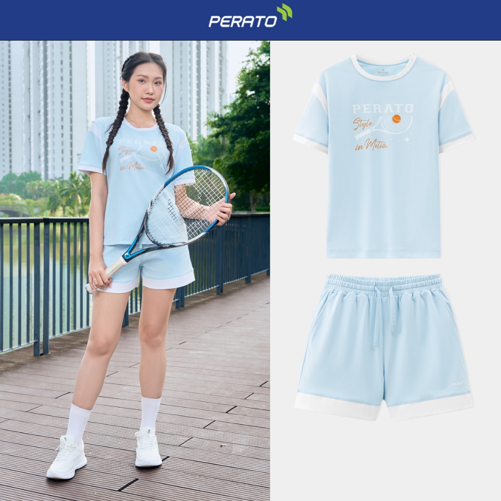 Set Bộ Nữ PERATO Phong Cách Lifestyle Phom Loosefit LBTSSCS5W005