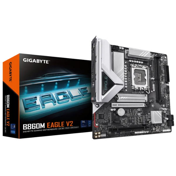 Bo mạch chủ Gigabyte B860M EAGLE WIFI6 V2 DDR5 - Hàng chính hãng - Bảo hành 3 năm