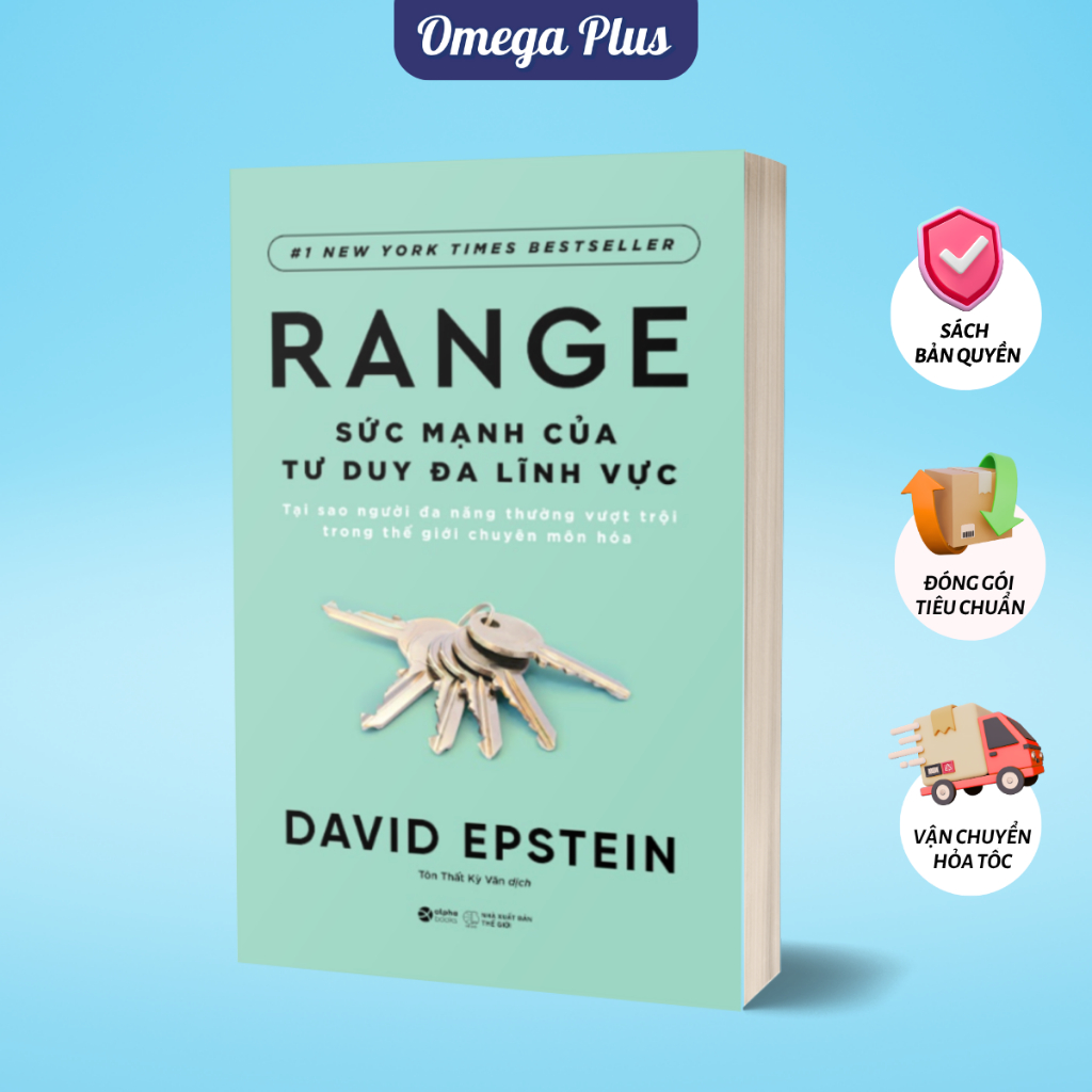 Sách - Range - Sức Mạnh Của Tư Duy Đa Lĩnh Vực (By David Epstein) (Tái Bản Mới Nhất) - Alpha Books