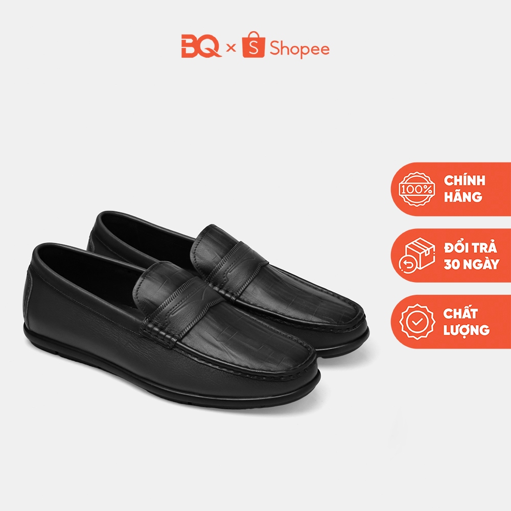 Giày lười nam da bò êm mềm công sở trẻ trung BQ GC 202