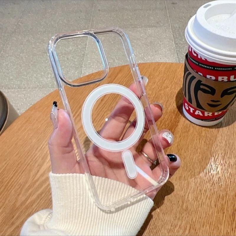Ốp Lưng Trong Suốt Hỗ Trợ Sạc Từ Tính Dành Cho iPhone iPhone X, XS, 11, 12…