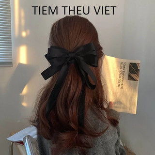 [Peinn] Kẹp Tóc Ruy Băng Nhiều Tầng Tiệm Thêu Việt Phụ Kiện Tóc Nữ