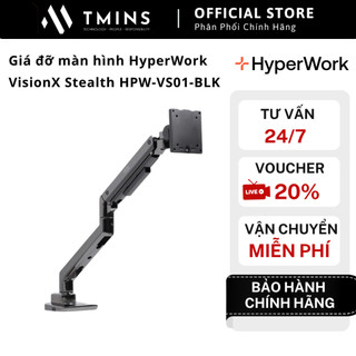 Giá đỡ màn hình HyperWork VisionX Stealth HPW-VS01-BLK (Đen) - Hàng Chính Hãng