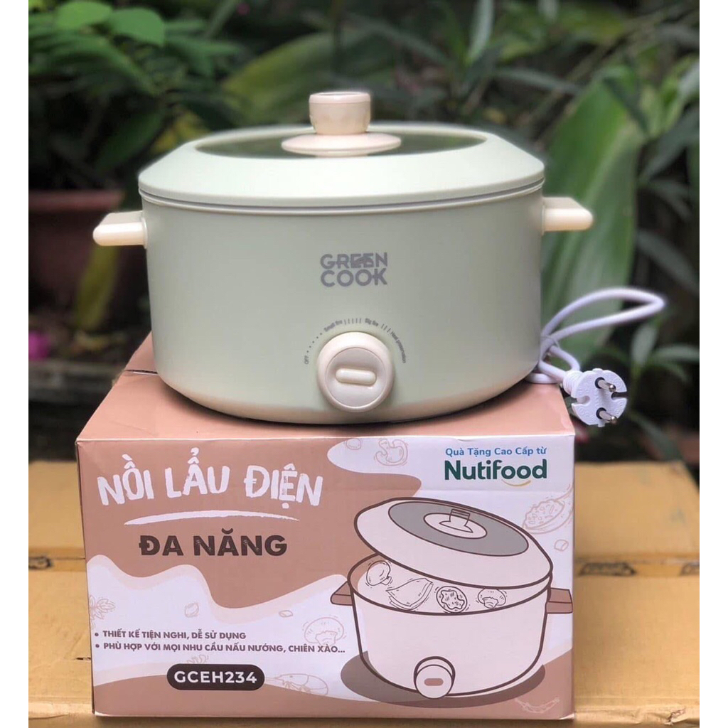 Nồi lẩu điện đa năng Green Cook