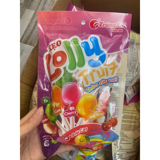 Kẹo mút lolly fruit tràng an gói 12 que