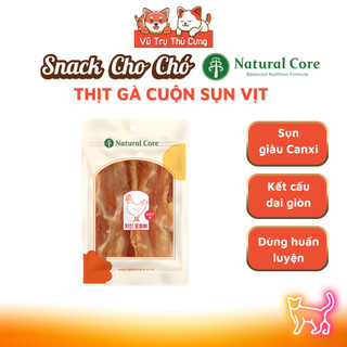 Snack Cho Chó Thịt Gà Cuộn Sụn Vịt Natural Core