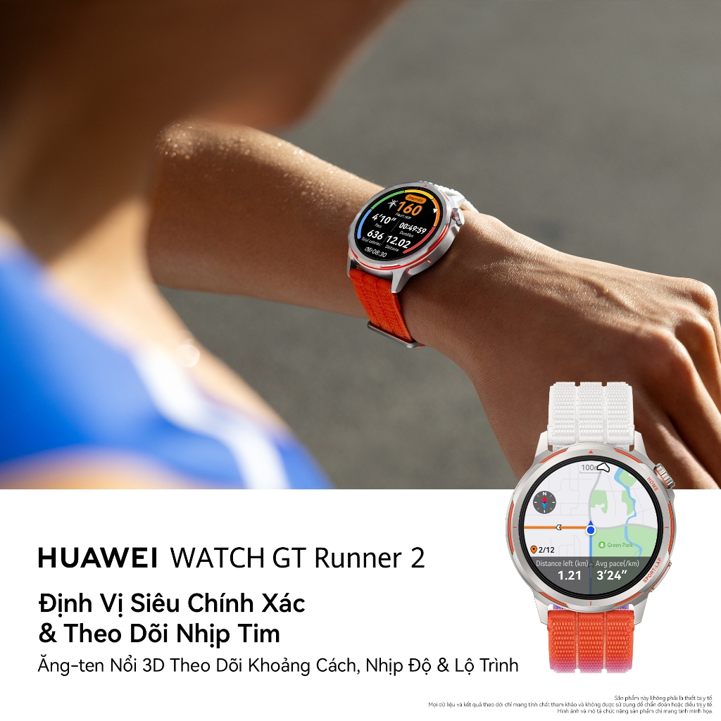 Đồng Hồ Thông Minh HUAWEI WATCH GT Runner 2 | Ultra Performance | Định Vị Siêu Chính Xác | Chế Độ Marathon Chuyên Nghiệp | BigBuy360 - bigbuy360.vn