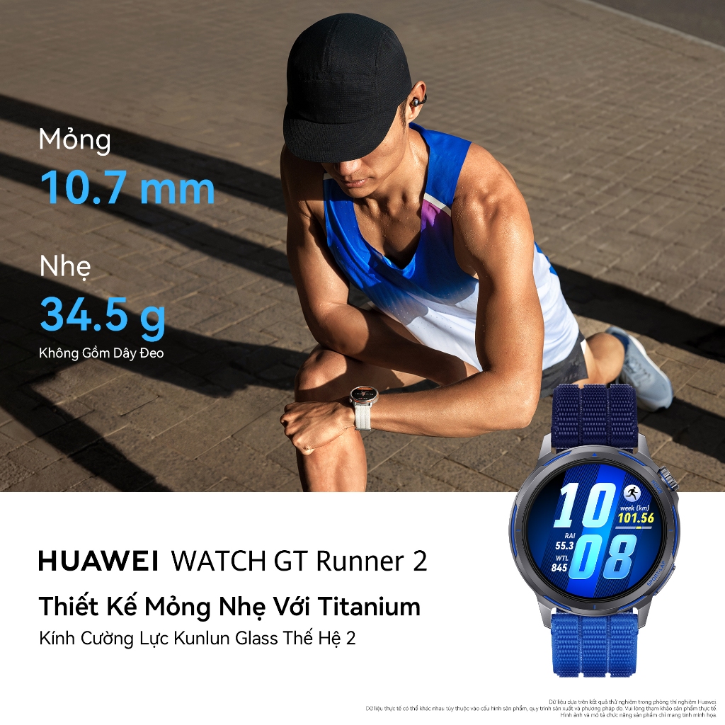 Đồng Hồ Thông Minh HUAWEI WATCH GT Runner 2 | Ultra Performance | Định Vị Siêu Chính Xác | Chế Độ Marathon Chuyên Nghiệp | BigBuy360 - bigbuy360.vn