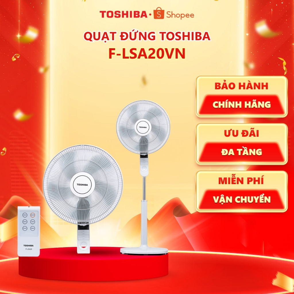 Quạt đứng Toshiba F-LSA20VN - Hàng chính hãng, bảo hành 12 |HỎA TỐC HCM|