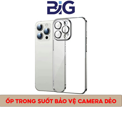 Ốp Lưng Trong Suốt Chống Sốc Chống Va Đập Bảo Vệ Camera Chính Hãng 𝐁𝐈𝐆 Dành Cho IP12->16Pro-ProMax