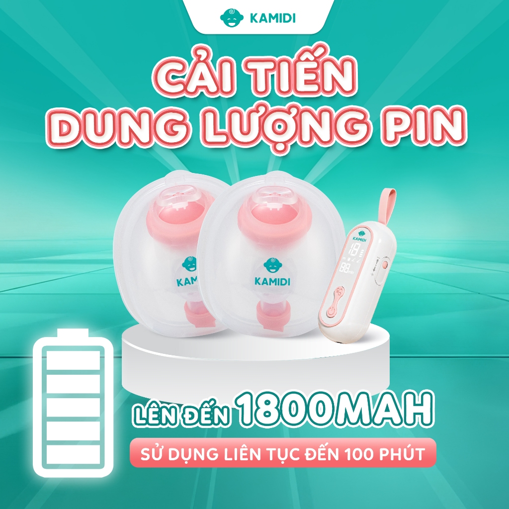 Máy Hút Sữa Điện Đôi Kamidi Easy 1: Hút Sữa Mạnh Mẽ, Thiết Kế Rảnh Tay, Thoải Mái và Tiện Lợi.