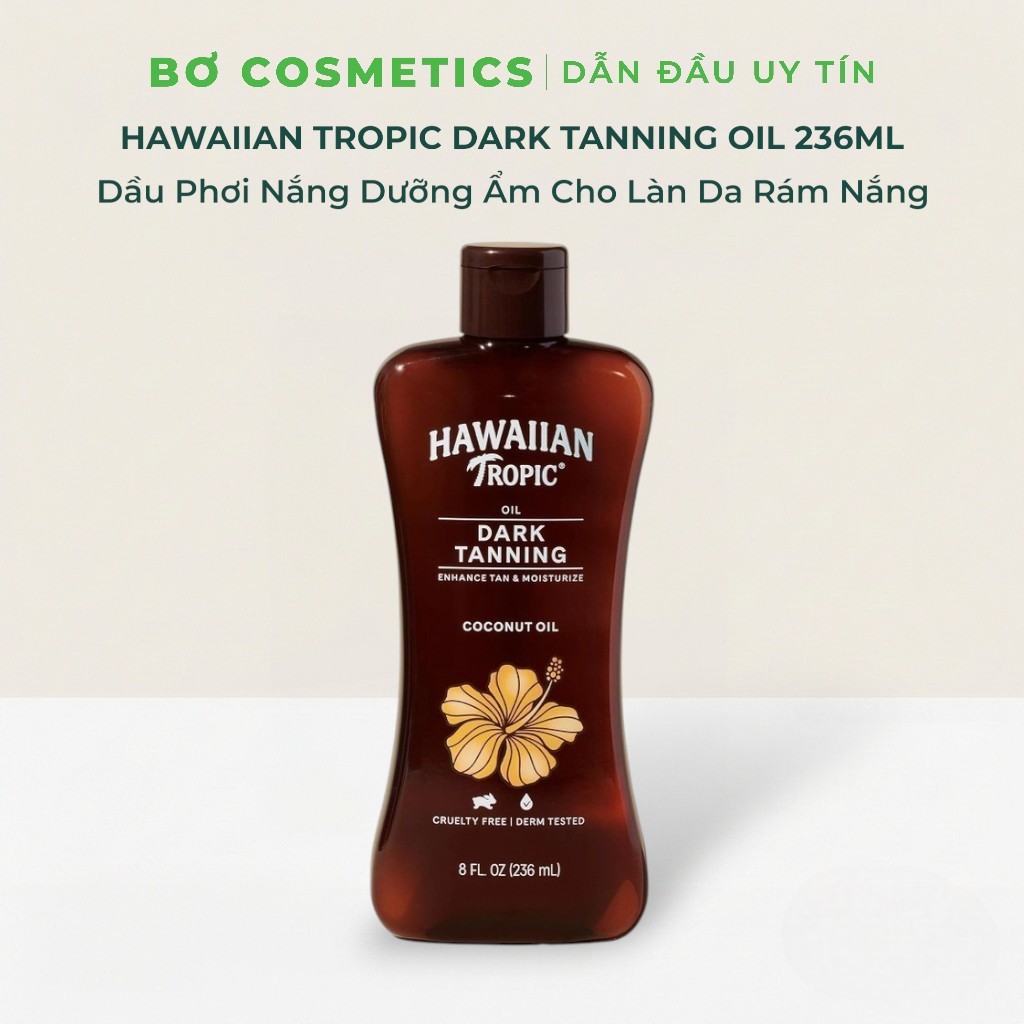 Dầu Phơi Nắng Hawaiian Tropic Dark Tanning Oil 236ml - Dầu Dưỡng Dành Cho Làn Da Rám Nắng