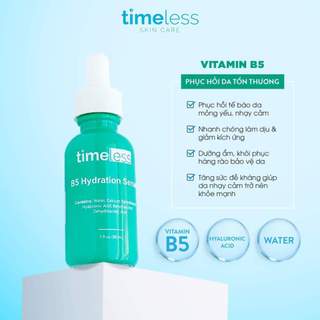 [Hàng Công Ty] Serum Timeless Vitamin B5 + Hyaluronic Acid 30ml | Cấp ẩm, phục hồi, làm dịu fullsize 30ml