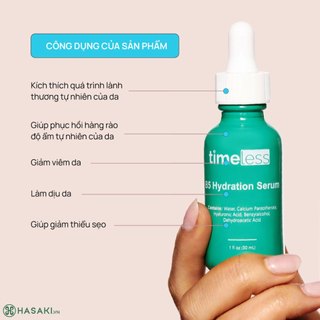 [Hàng Công Ty] Serum Timeless Vitamin B5 + Hyaluronic Acid 30ml | Cấp ẩm, phục hồi, làm dịu fullsize 30ml