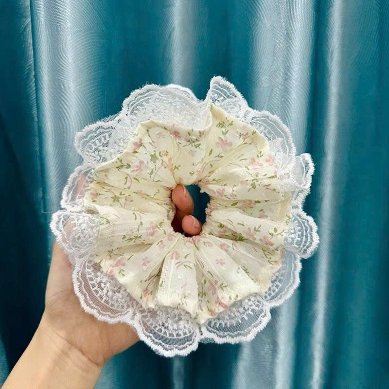 Scrunchies Hoa Nhí Cao Cấp Chuẩn Form Phong Cách Hàn Quốc - Kia Studio