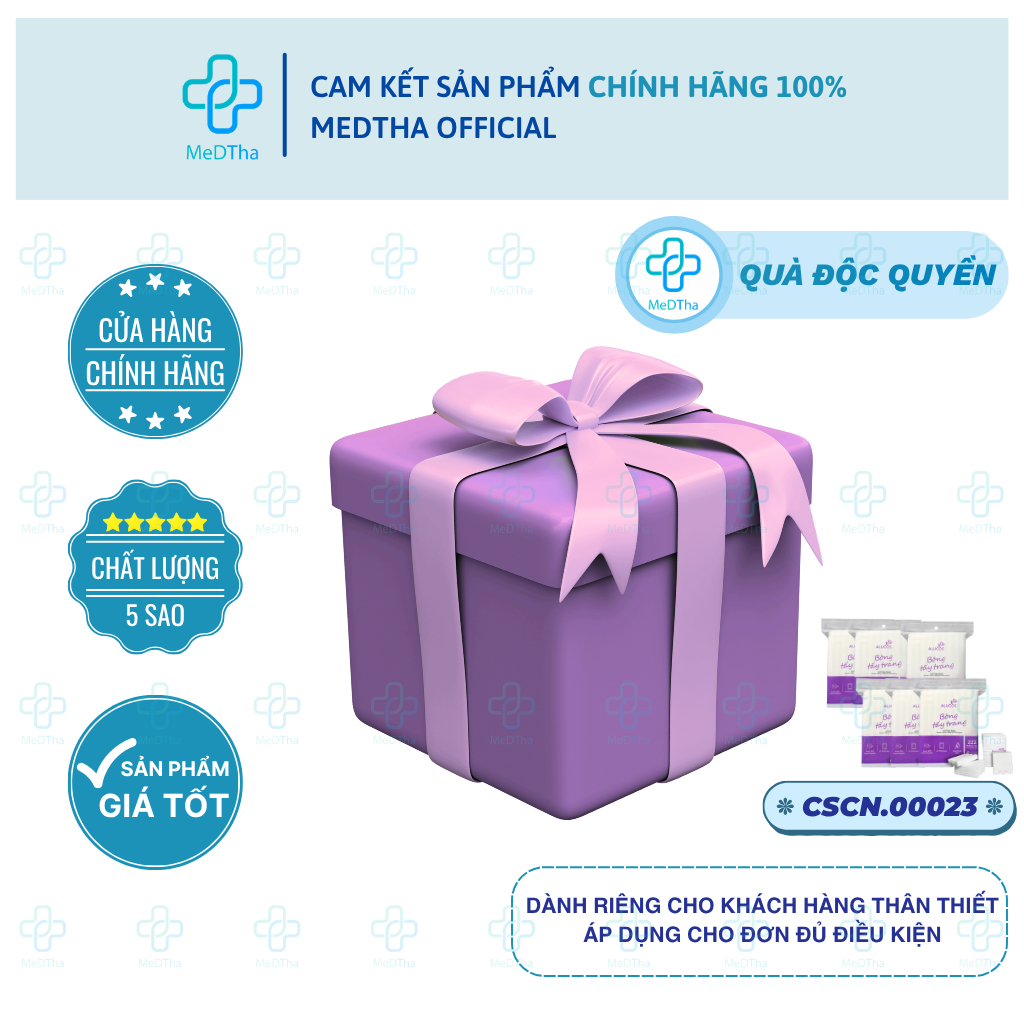 [QUÀ TẶNG KHÔNG BÁN] TRI ÂN KHÁCH HÀNG MEDTHA (QUÀ TẶNG Combo 6 BTT Alucos: CSCN.00023)