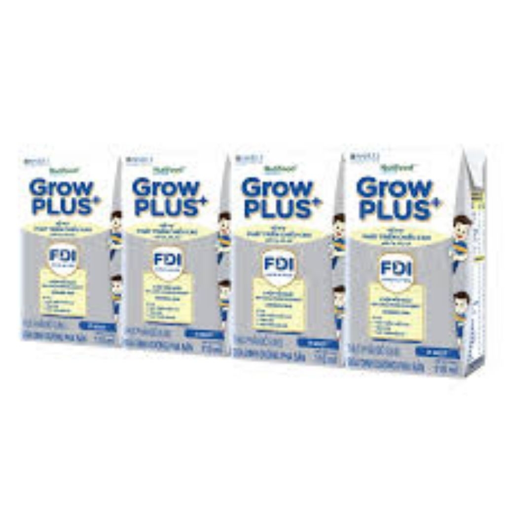 Sữa pha sẵn Grow Plus Nutifood Lốc 4 hộp 110ml