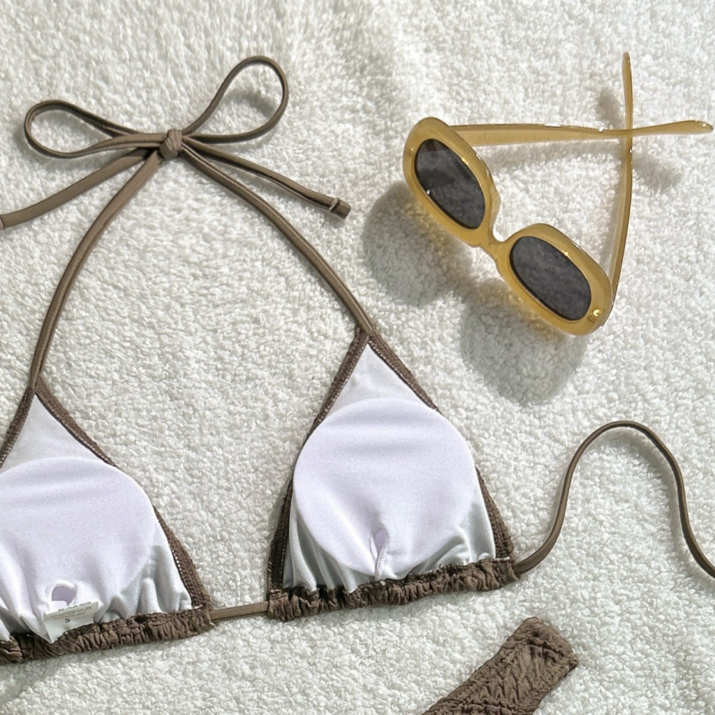 Bikini 2 Mảnh Len Tăm Nhún Bèo Sexy - Đồ Bơi Nữ Hai Mảnh Buộc Dây Tôn Dáng Cao Cấp - Hàng QC Cao Cấp | BigBuy360 - bigbuy360.vn