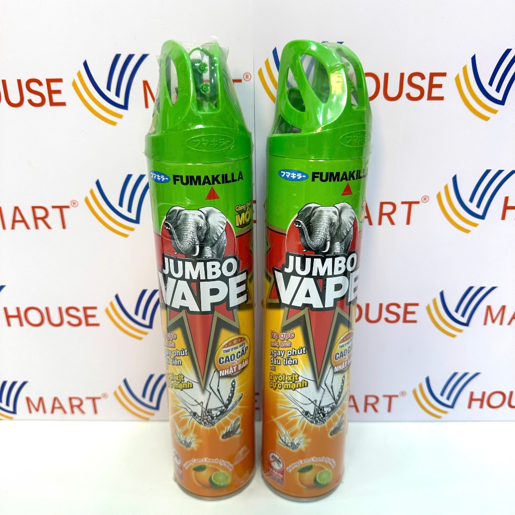 Xịt Muỗi Jumbo Hương Cam Chanh Bình 600ml Giúp Tiêu Diệt Nhanh Chóng Các Loại Côn Trùng Gây Hại Như 