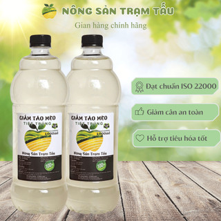 COMBO 2 chai: Giấm Táo Mèo TIỆT TRÙNG Nông Sản Trạm Tấu An Toàn Cho Bà Bầu, Dấm Táo Giảm Cân Lành Tính