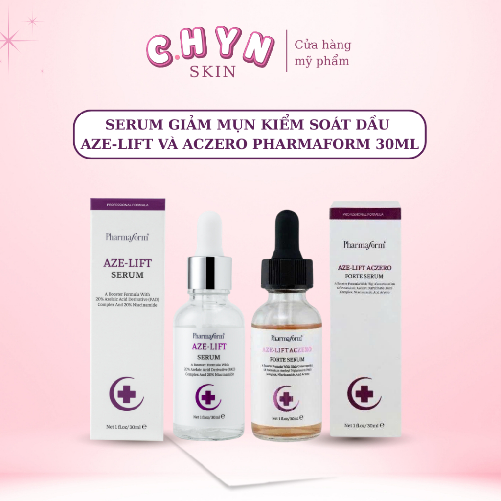 Serum Giảm Mụn Pharmaform Aze-lift Serum Pharmaform Aze-lift Aczero 30ml - Chyn Skin