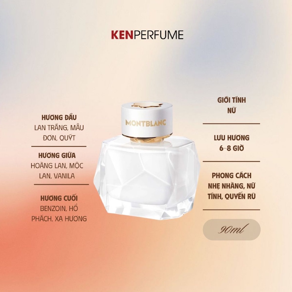 Nước hoa Fullsize 30ML| 90ML MontBlanc Signature | Nước Hoa Nữ | Ken Perfume